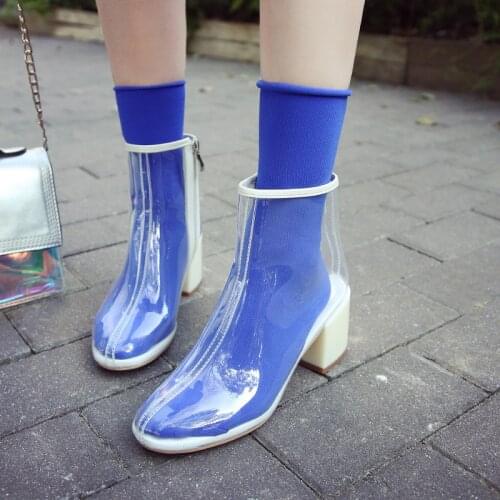 Summer 2019 New Womens Jelly sole Shoes Thick High Shoes With Summer Womens Shoes High Root Wild K1-80