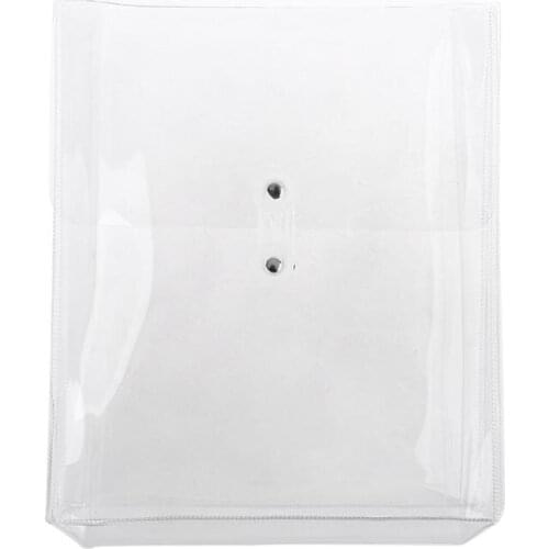 Multifunctional Transparent PVC Winding Storage Bag File Folder Makeup Organizer