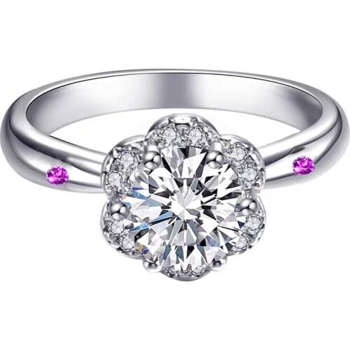 Trendy Cushion Cut Solitaire Resizable Ring 925 Sterling Silver Engagement Shiny Stone Wedding Silver Rings Jewelry