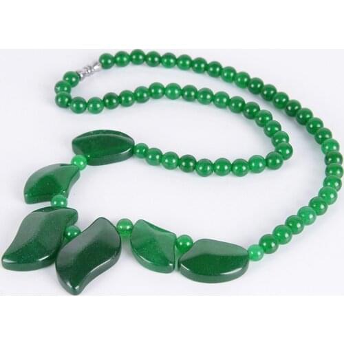 Fashion Round Bead Blue Opal Stone Necklace Natural Stone 6-14mm Yoga Balance Reiki Healing Women Jewelry T014