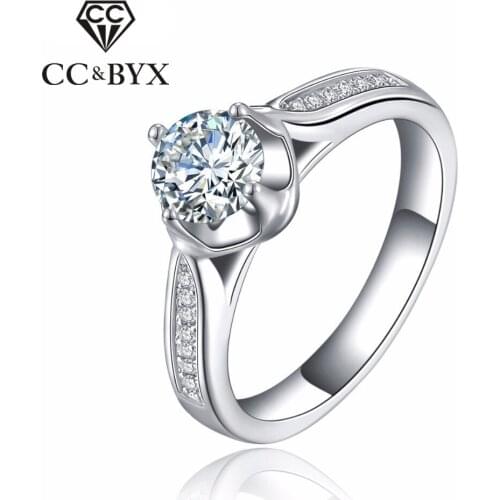 Fashion Rings For Women 2017 Cubic Zirconia Fine Engagement Ring Bijoux Bague Beautiful Womens Wedding Jewellery Gifts CC074