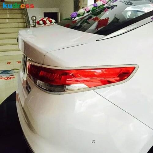 For Kia K5 Optima 2016 2017 ABS Chrome Car Rear Light Cover Trim Taillight Tail Lamp Decorative Covers Strip Styling Accessories