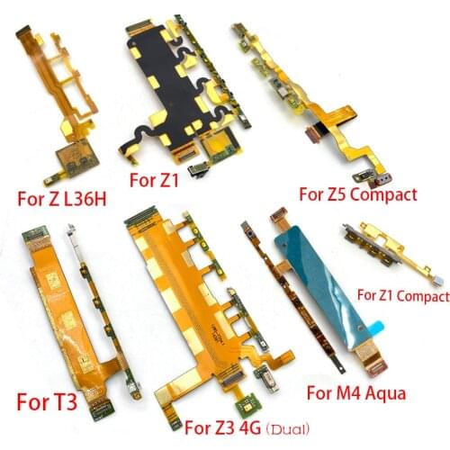 New Power Switch On/Off Button Volume Key Button Flex Cable For Xperia M4 Aqua T2 T3 Z Ultra Z1 Z2 Z3 Compact Z5 Premium