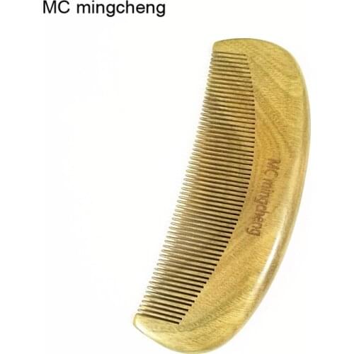 MC Brand Natural Wooden Pure Sandalwood Comb Popular Natural Health Care Comb Anti-static Pocket Narrow Tooth Wood Hair Comb