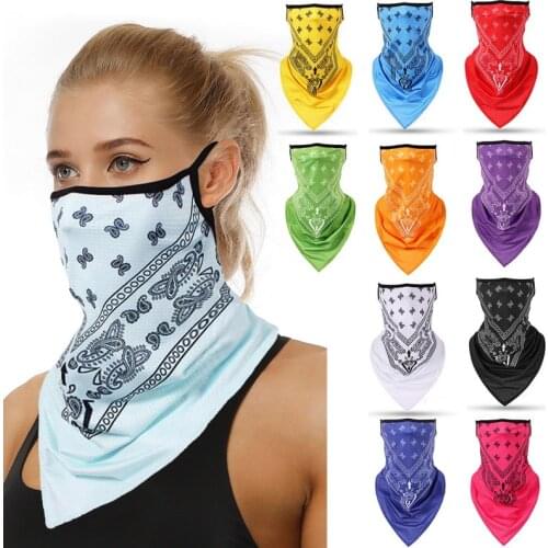 Unisex Women Mens Breathable Triangle Bandana Half Face Scarf Neck Cover Men Women Scarf