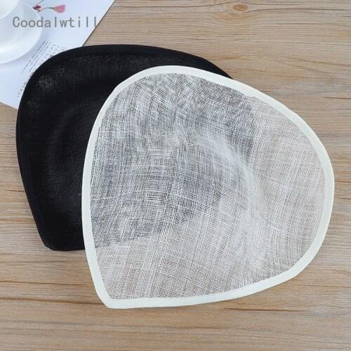 Sinamay fascinator base 30 CM size nice linen headpiece for women wedding party DIY hair fascinators accessories no hair clip