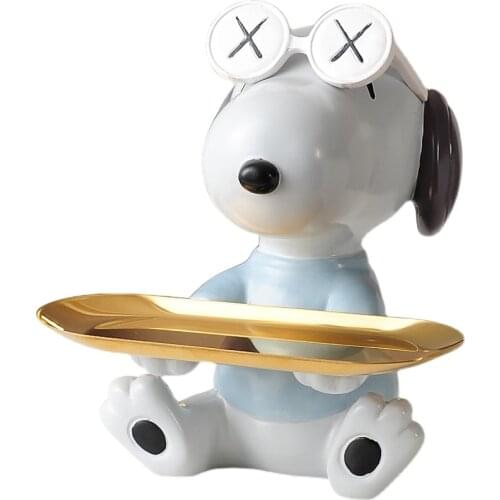 Cute Dog Statue,Sculpture,Ornaments,Home Living Room Table Decoration,Figurines,Porch Cabinet,Storage Tray,Desk Accessories,Art