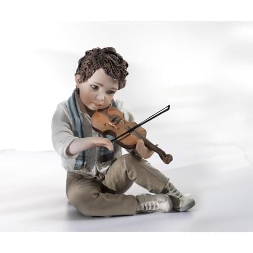 Statue porcelain-Tamino-handmade product-Made hand-Made in Italy