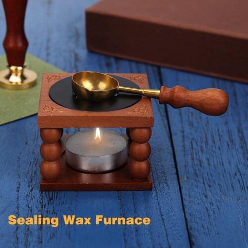 Retro Sealing Wax Furnace Stove Pot For Sealing Wax Stamp Bead Sticks Melting DIY Scrapbooking Craft Gifts Wedding Invitation