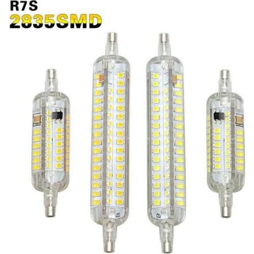 Led R7S Light Bulb 7W 15W 78mm 118mm Silicone R7S Led Lamp SMD2835 220V 110V 120V Lampada Led Replace Halogen Floodlight