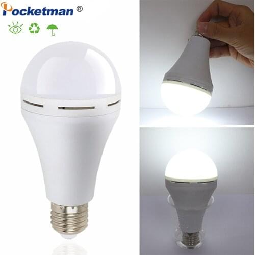 LED Light Bulb Emergency Light E27 9W 12W 15W 18W LED Lamp Rechargeable Battery Lighting Lamp for Outdoor Bombillas Lamp