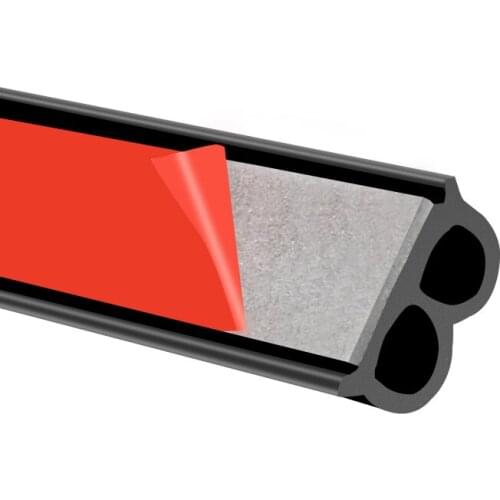 Universal Car Door Seal B Type Noise Isolating Seal Auto Rubber Seals for Sound Insulation For Car