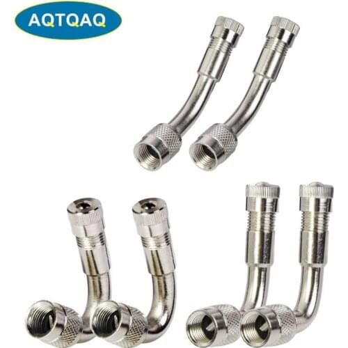 45 degrees 90 degrees 135 degrees angle copper nickel plated motorcycle scooter bike universal Schrader stem extension adapter
