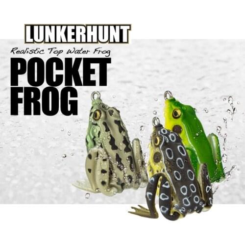 The wave moment LUNKERHUNT on black LeiQiang rem 4.5 cm frog 7 grams of water road bait