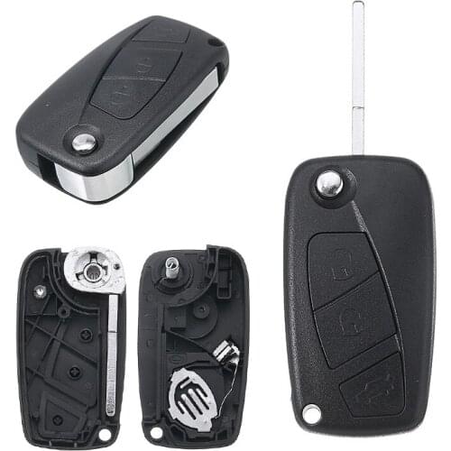 1pc Car Auto RFC Replacement 3 Button Flip Key Case Fit For Ford KA MK2 Remote Fob 2008-2016 Repair DIY Accessories Parts