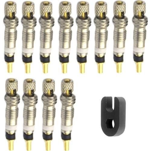 2/6/12pcs Presta valve bicycle tire bicycle tire valve core and valve core repair tool kit to replace bicycle tire valve core