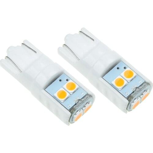 2PCS T10 W5W Super Bright Wedge Parking Steer Side Light Reading Lamp Bulb Durable And Practical LED Light Blue Red White Amber