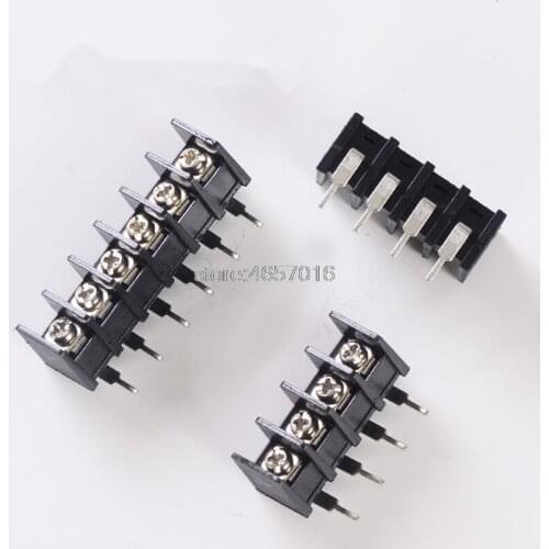 20 PCS 8.25MM PITCH BARRIER TERMINAL BLOCKS CONNECTOR 2/3/4/5/6/7/8/9PIN KF35C STRAIGHT PIN BLACK Environmental Protection