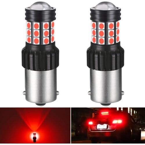 2x 1156 BA15S P21W LED Bulb 1157 P21/5W Bay15d R5W 2835SMD Auto Lamp Bulbs Car LED Reverse Day Brake Tail Light White red 12V