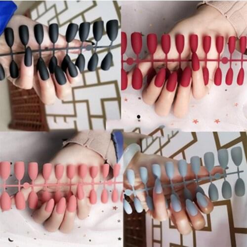 3sets Matte 24pcs/set Detachable Fake Nails False nail tips for Nail Extension Manicure Art press on Fake False Nails