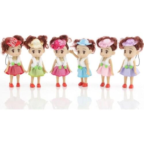 4pcs NEW Kids Toys Soft Interactive Baby Dolls Toy Mini Doll For girls and boys