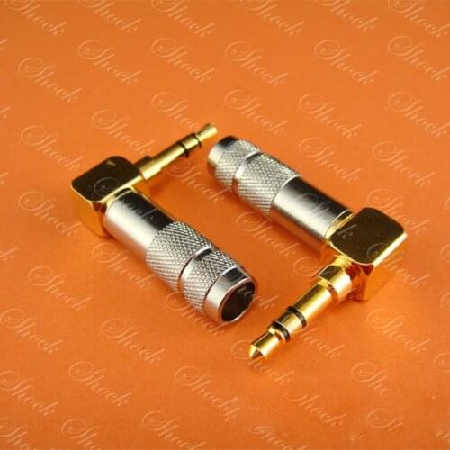 5 pcs Bend variable two in one jack plug 3.5mm for diy earphone headphone