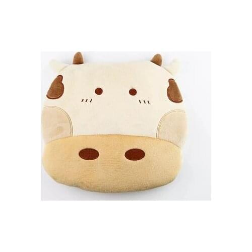 Free shipping cartoon cow pattern hot water bag Fluffy safe explosion-proof hot water bag hot water bottle Wool cloth with soft