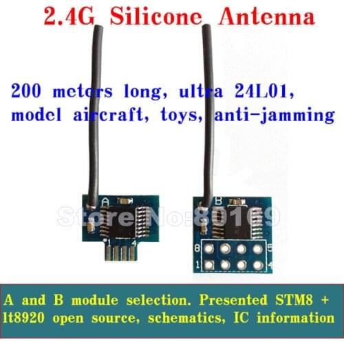 2.4G wireless transceiver module Anti-interference and low power consumption 3.3V for aircraft model toys
