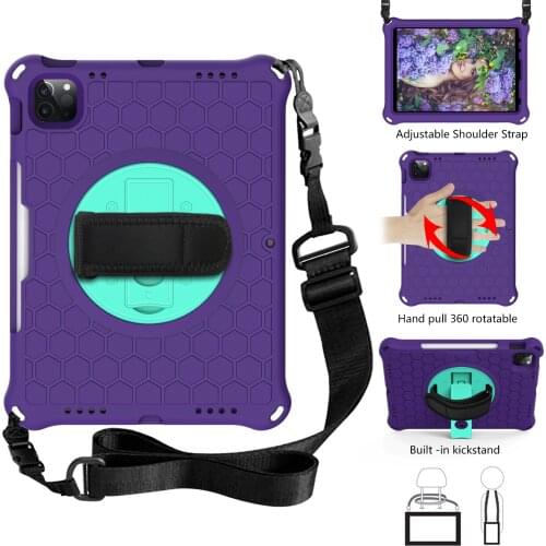 Strap Cover Case For Ipad Pro 11 2021 2020 2018 EVA Handle Stand Case For IPad Air 4 2020 10.9 Inch 11" Hand-held Full Body #S