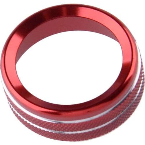 DWCX Red Car Release Rearview Mirror Adjustment Switch Knob Ring Trim Cover Fit For Ford F150 2014 2013 2012 2011 2010 2009