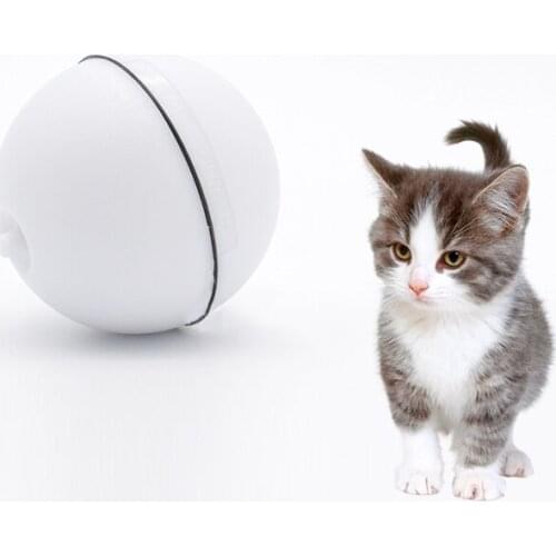 Cat Dog LED Laser Red Light Electronic Rolling Ball Funny Toy Keep Your Pet Busy Cat Interactive Laser Magic Ball Toy for Pets