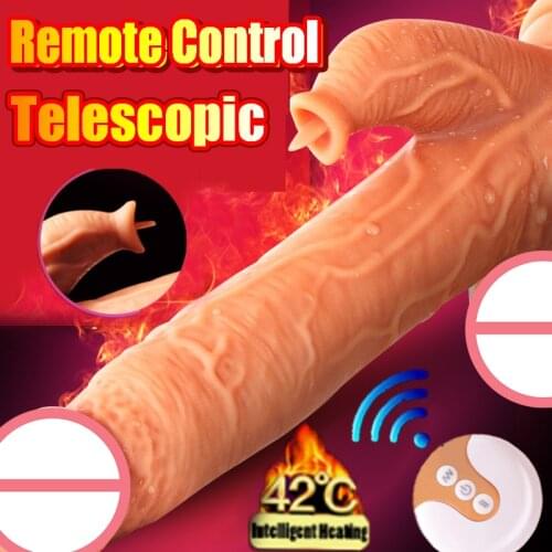Electric Shock Dildo Vibrator Wireless Realistic Soft Silicone Dildo with Suction Cup Sex Toys for Women Erotic Accessories
