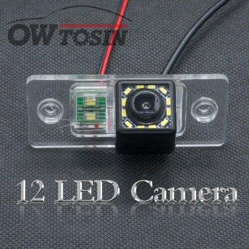 12 LED light Car Backup Rear View Camera For Volkswagen VW Jetta Bora Polo Golf MK4 A4 MK5 A5 Golf 4 5 Reverse Car Parking Night