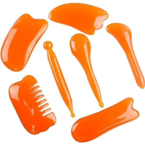 Chinese Gua Sha Scraping Massage Tools Kit Hand Made Guasha Scraper Board for Physical