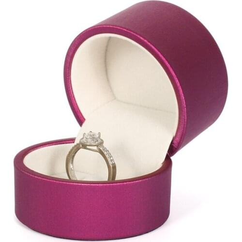 Red Pu Female Wedding Ring Jewelry Display Storage Box Earring Pendent Bracelet Jewellery Organizer For Lover Engagement Gifts