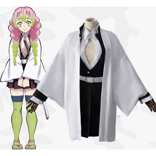 Anime Comic Demon Slayer Kimetsu No Yaiba Cosplay Costumes Kanroji Mitsuri Cosplay Costume Women Cloth Women Japanese Kimono
