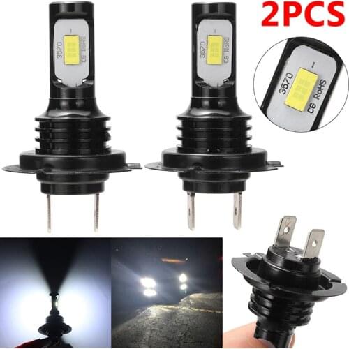 2pcs 12V-24V 110W H7 3570 LED High/Low Headlight Car Auto Bulbs Beam White 6000K Canbus Fog Turn Signal Width Reversing Lamp