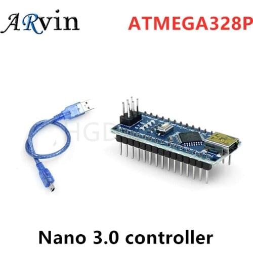 Nano With the bootloader compatible Nano 3.0 controller for arduino CH340 USB driver 16Mhz Nano v3.0 ATMEGA328P With USB Cable