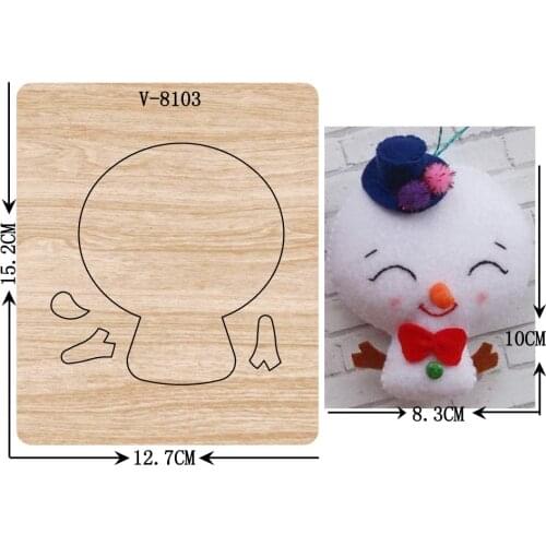 New Christmas snowman wooden dies cutting dies for scrapbooking Multiple sizes V-8103