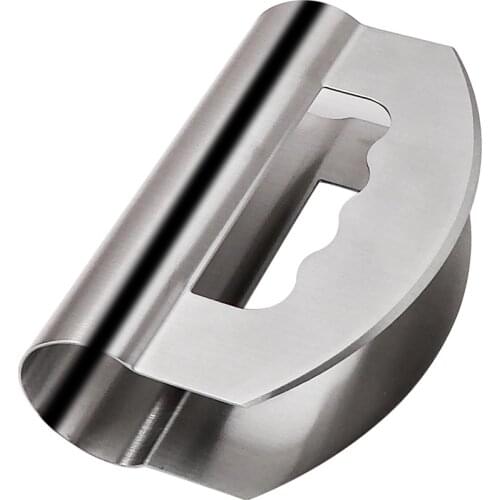 Stainless Steel Mezzaluna Herb Cutter Double Blade Vanilla Mincing Knife Cheese Pizza Cutter Vegetable Salad Chopper With Sheath