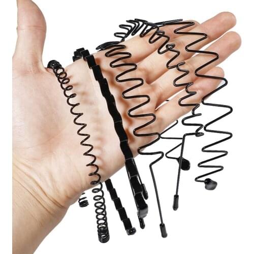 New Fashion Mens Women Unisex Black Wave Hair Head Hoop Band Sport Headband Hairband Hair Accessories 2021 Sports Hairband