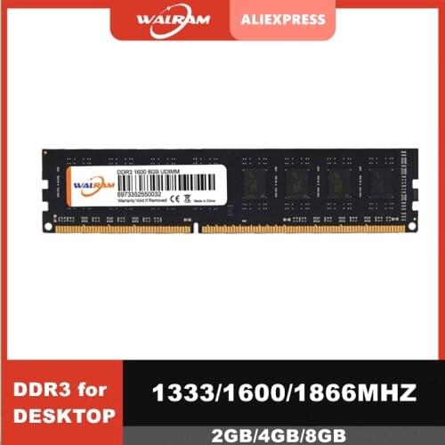 WALRAM Memory Ram DDR3 8GB 1333MHz 1600MHz Random Access Memory 1866MHz Computer Memoria DDR3 RAM For Desktop Computer 240pin