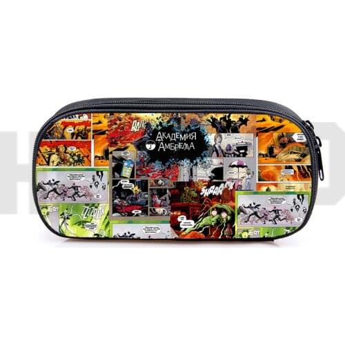 New 3D Print The Umbrella Academy Pencil Case Storage Women Cosmetic Bag Children Cartoon School Supplies Stationery Kids Penbox
