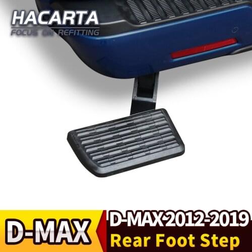 To Fit For 2012 2015-2019 D-MAX Retractable Back Rear Foot Step T-Step BedStep tailgate foot board bar DMAX