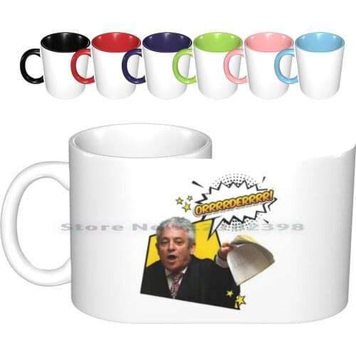 Brexit | John Bercow Ordeeer! Ceramic Mugs Coffee Cups Milk Tea Mug Bercow Brexit Brexiteer Fashion Houseofcommons Leave