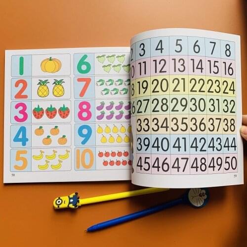Children Kindergarten Preschool Mathematics Workbook Digital Enlightenment Arithmetic Book Addition And Subtraction Textbooks