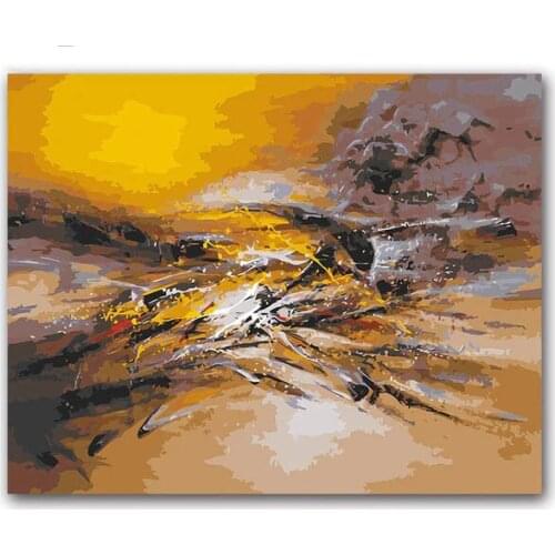 Coloring by numbers Abstract Sky Picture Modular Hoom Decoration oil painting landscape digital paint