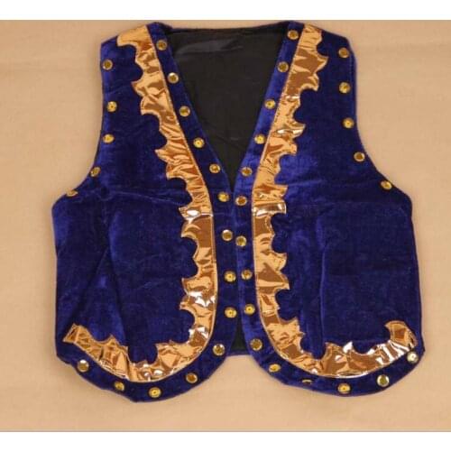 2021 New Childrens dance wear boy vest Uighur children performance clothing costume Children nation dance costumes