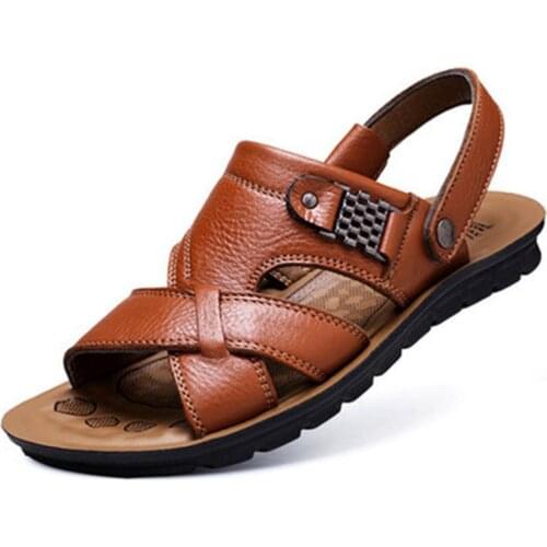 TIFICY Men's Leather Sandals