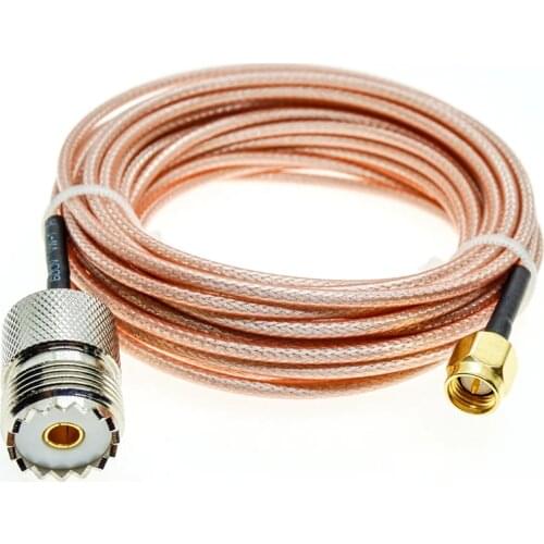 RG316 SMA Male To SO239 UHF Female PL259 Coax RF Extension Cable Jumper Pigtail